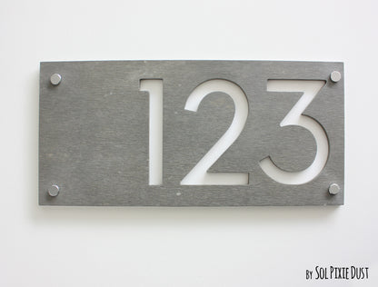 Concrete Address Plaque - Signs