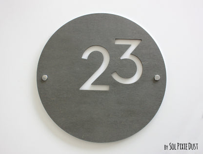 Concrete Address Plaque - Signs