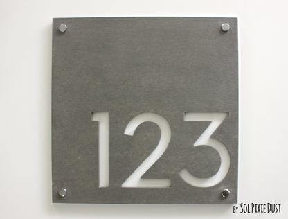 Concrete Address Plaque - Signs