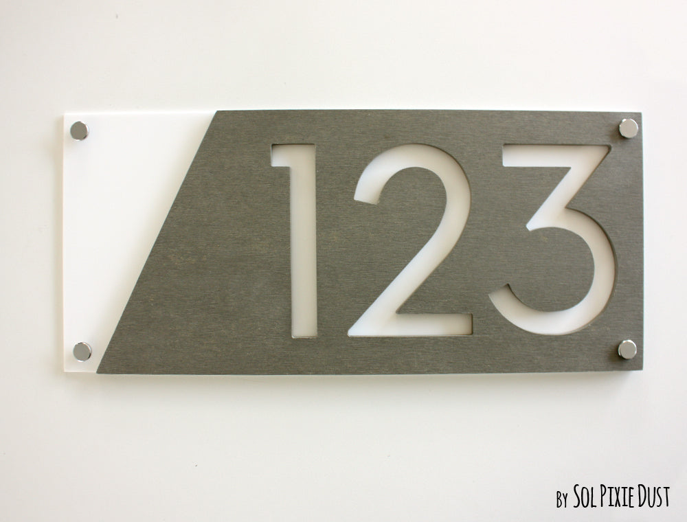 Concrete Address Plaque - Signs