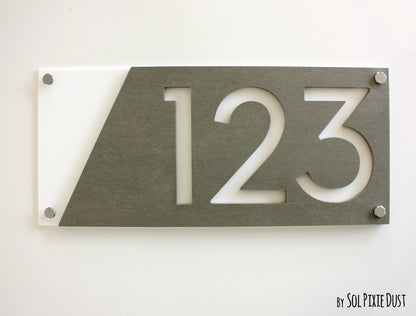 Concrete Address Plaque - Signs