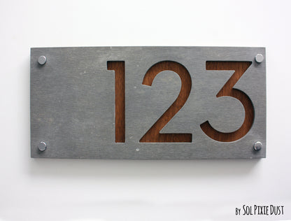 Concrete Address Plaque - Signs