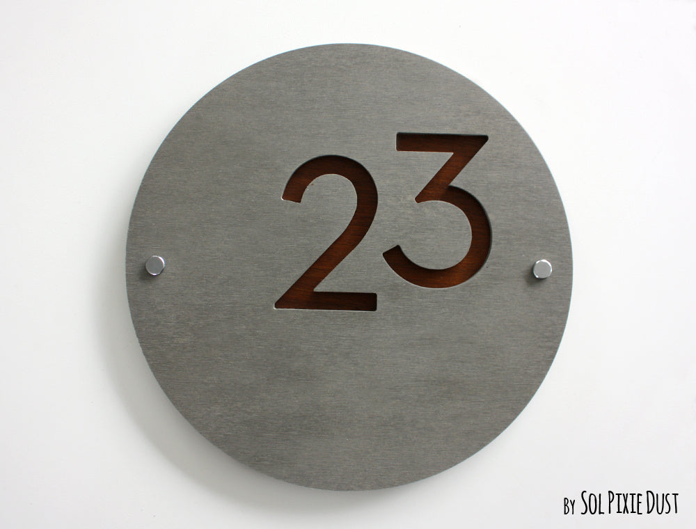 Concrete Address Plaque - Signs
