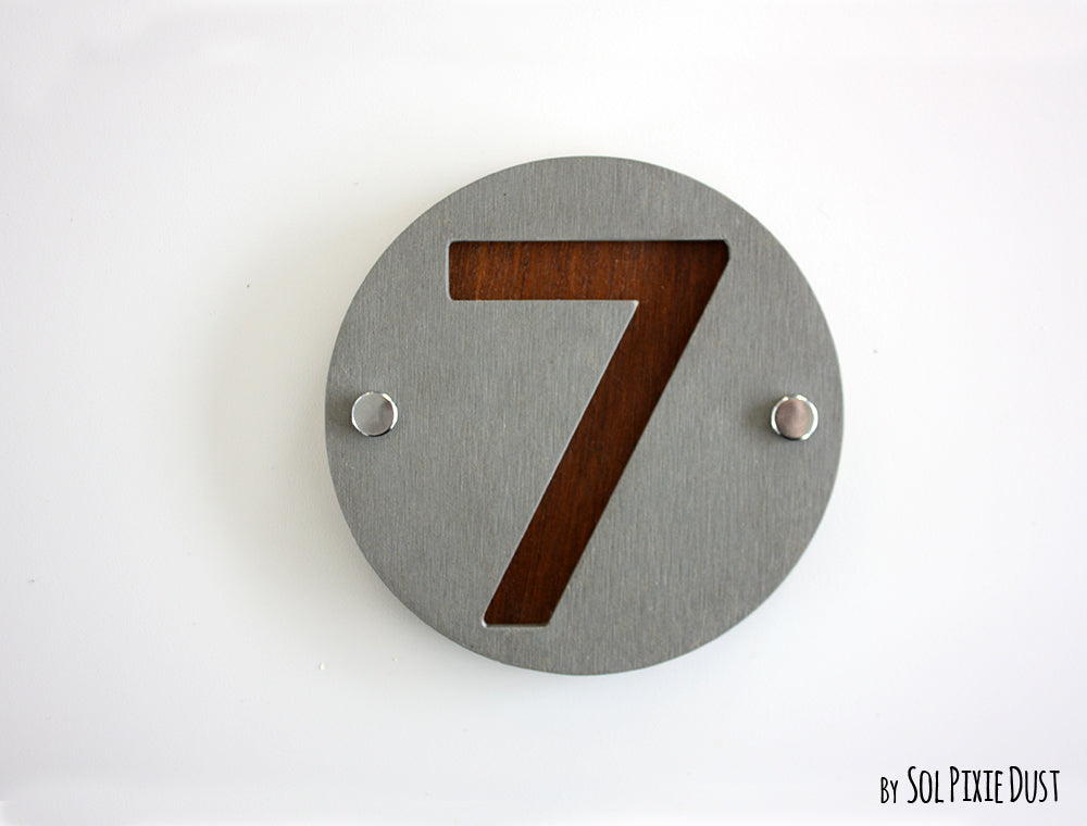 Concrete Address Plaque - Signs