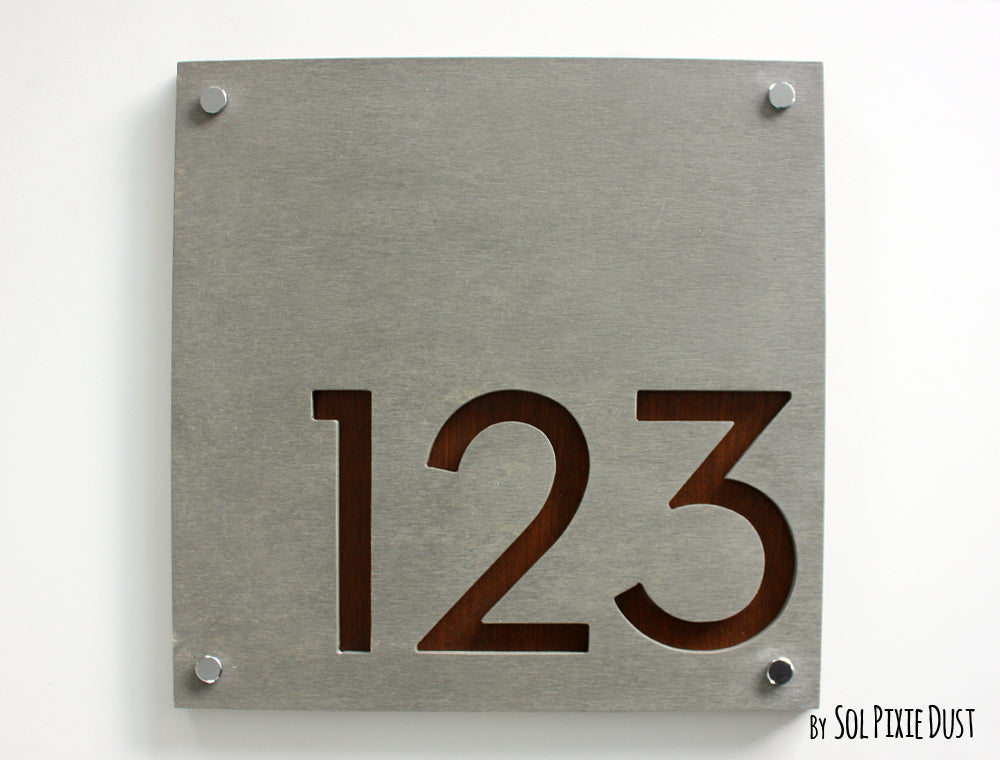 Concrete Address Plaque - Signs