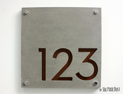 Concrete Address Plaque - Signs