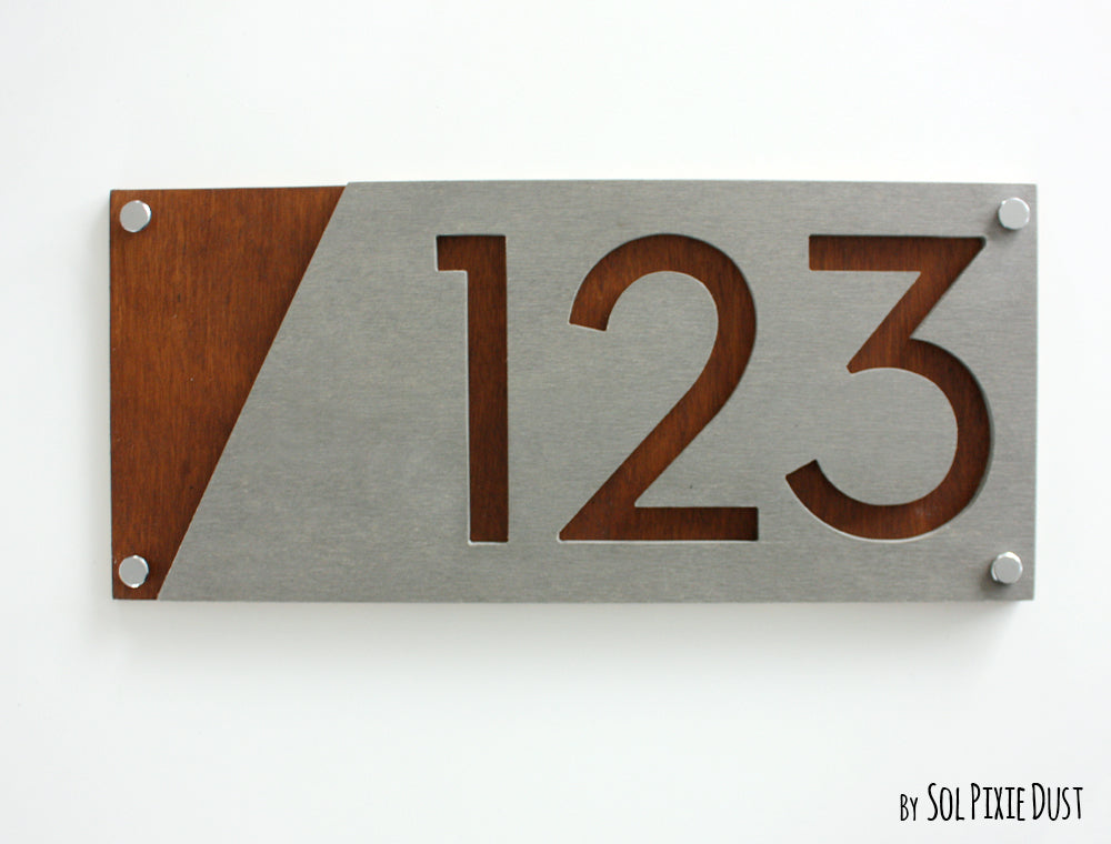 Concrete Address Plaque - Signs