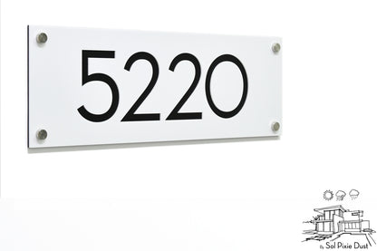 Acrylic Address Plaque - Signs ( Font Options )