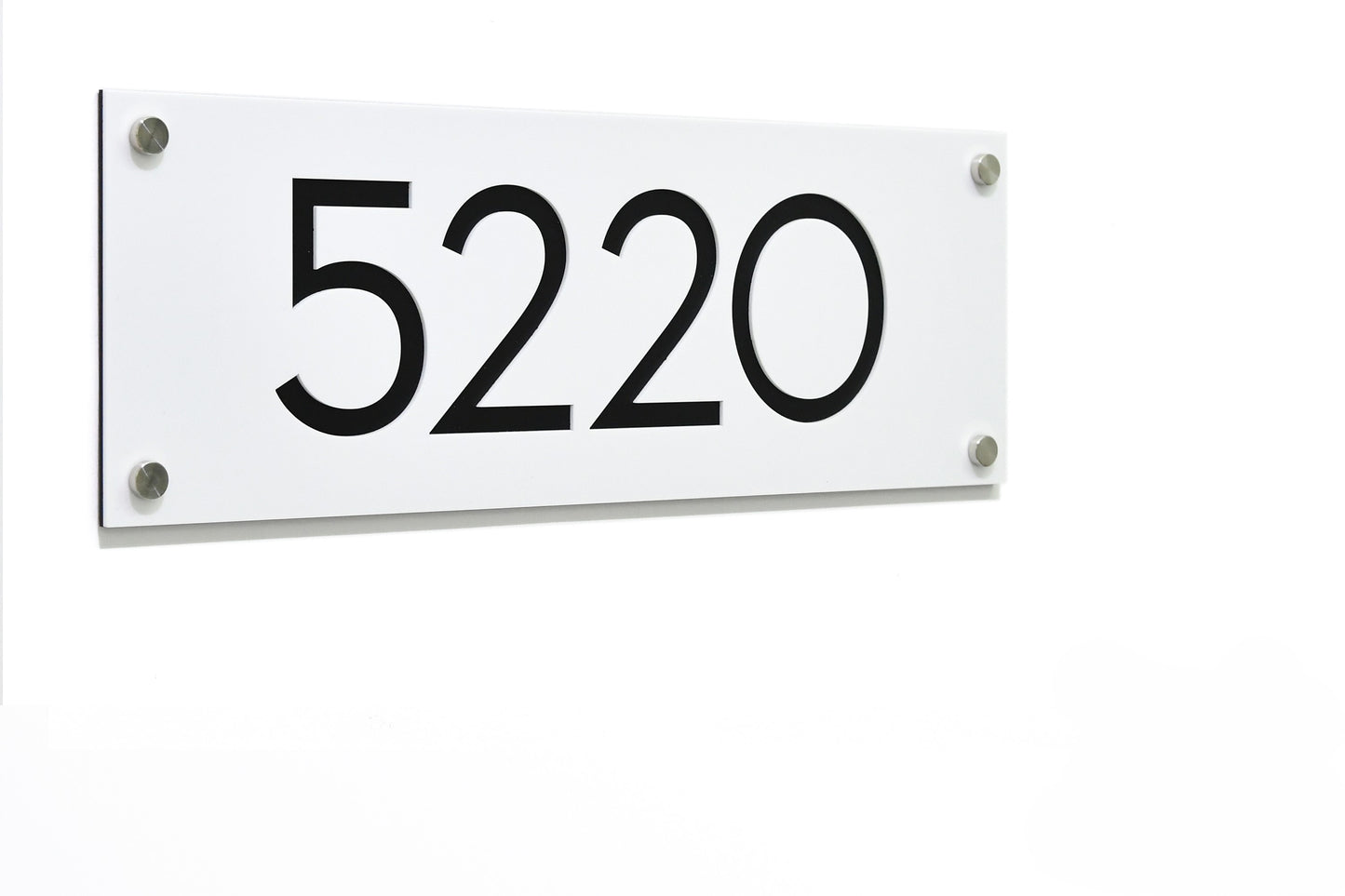 Acrylic Address Plaque - Signs ( Font Options )