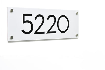Acrylic Address Plaque - Signs ( Font Options )
