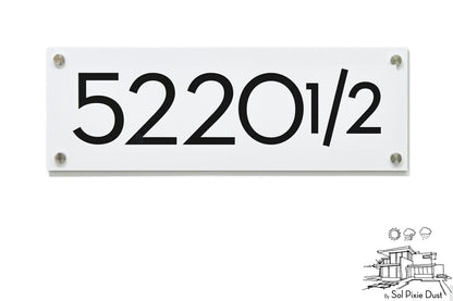 Acrylic Address Plaque - Signs ( Font Options )