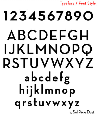 Acrylic Address Plaque - Signs ( Font Options )