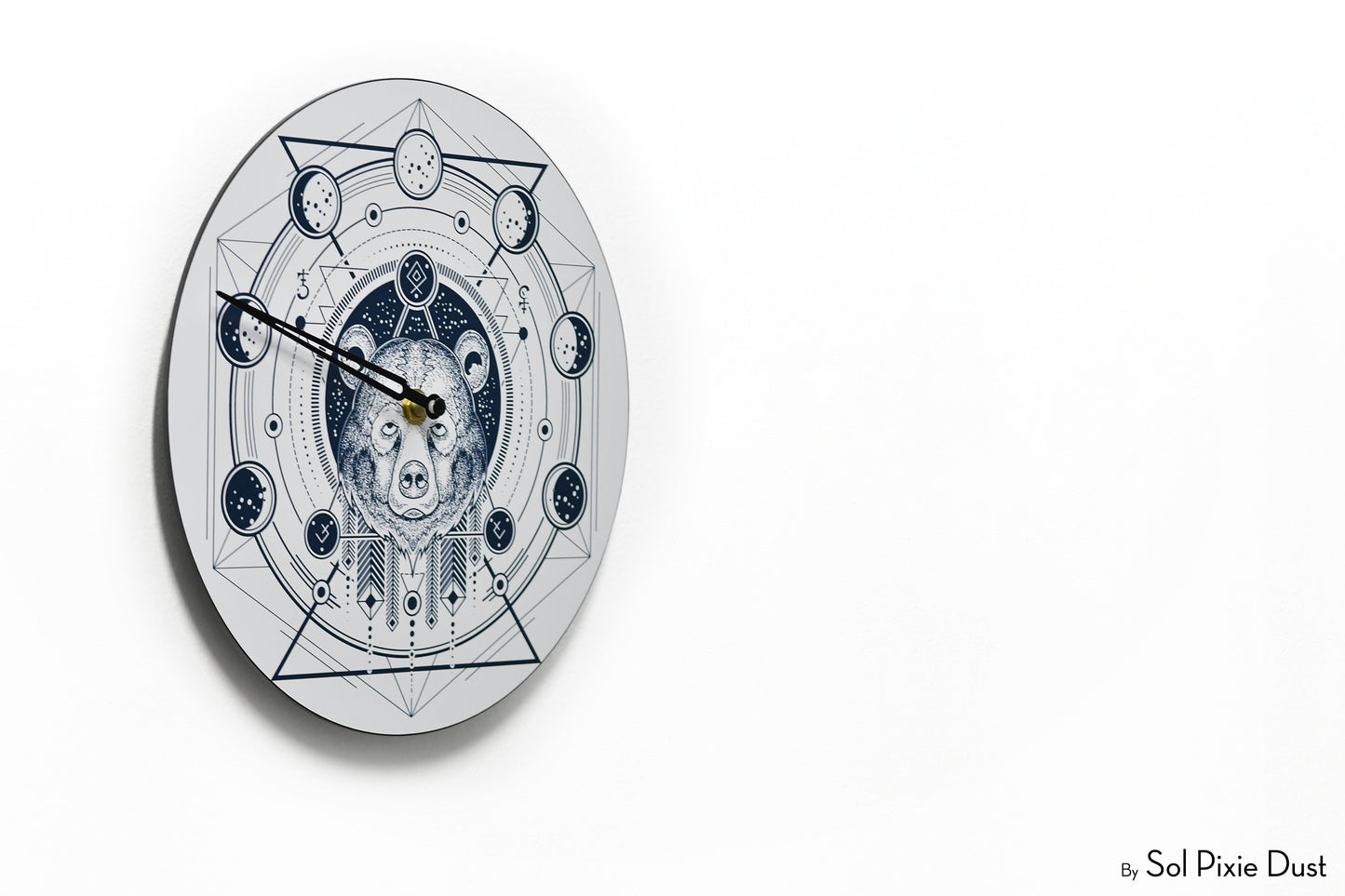 Moon Phase Wall Clock - Lunar Cycle