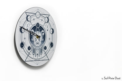 Moon Phase Wall Clock - Lunar Cycle