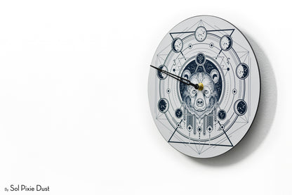 Moon Phase Wall Clock - Lunar Cycle
