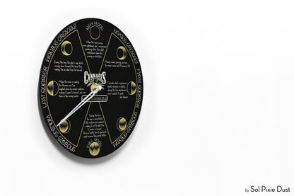Moon Phase Wall Clock - Lunar Cycle