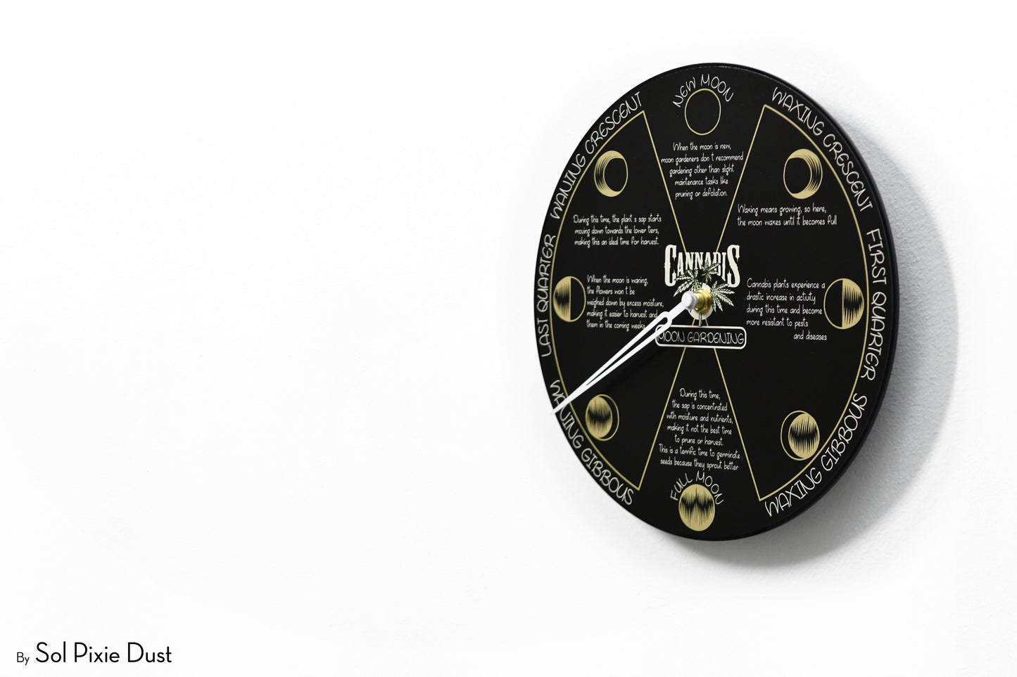 Moon Phase Wall Clock - Lunar Cycle