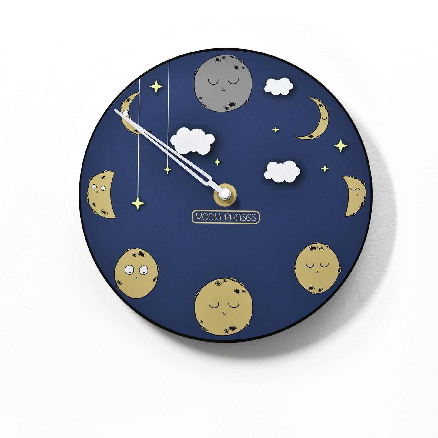 Moon Phase Wall Clock - Lunar Cycle