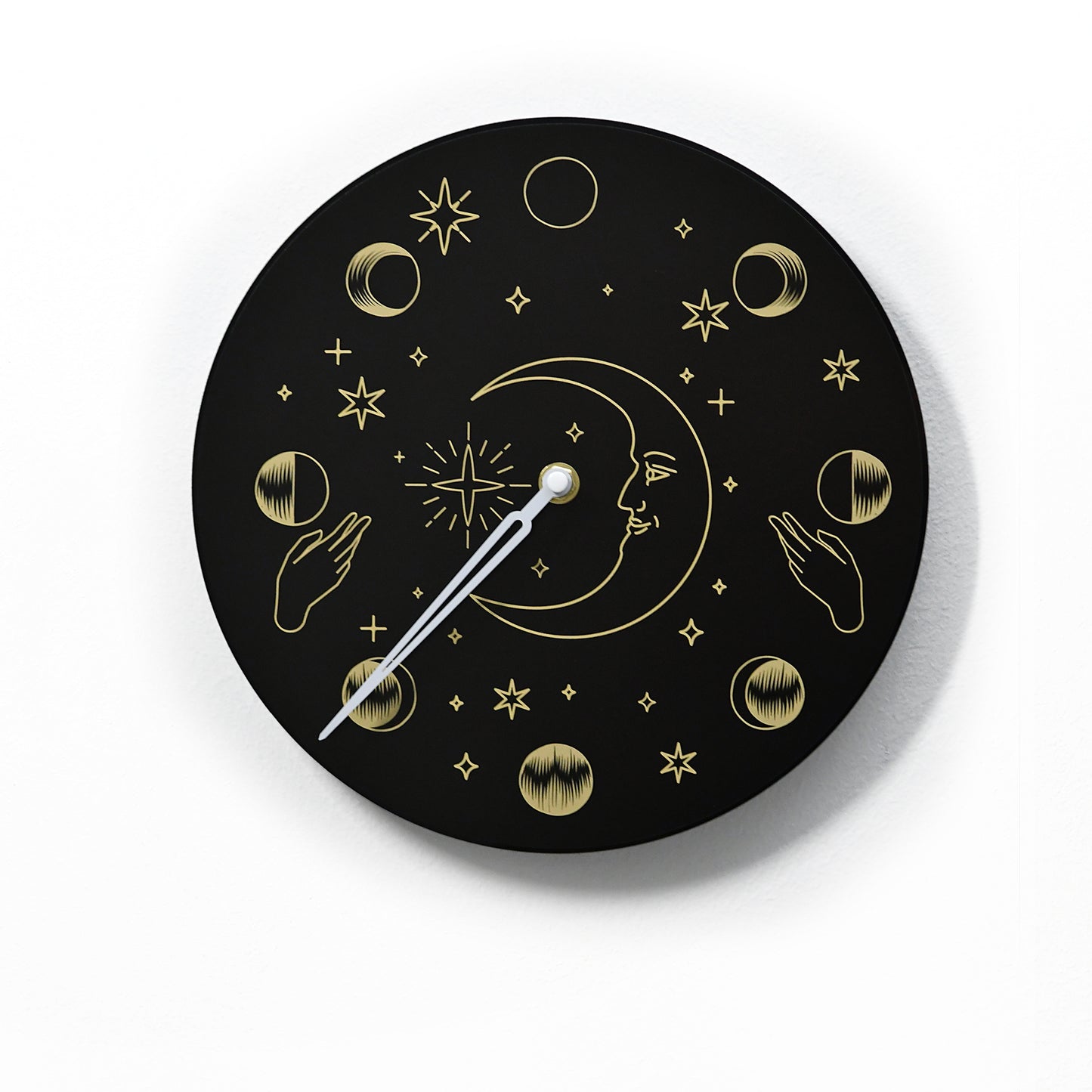 Moon Phase Wall Clock - Lunar Cycle