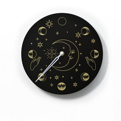 Moon Phase Wall Clock - Lunar Cycle