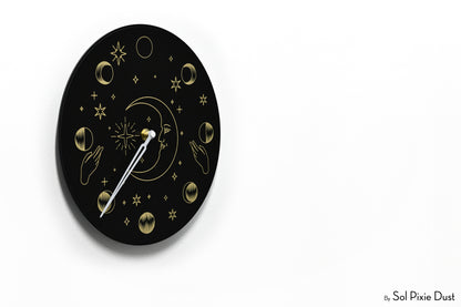 Moon Phase Wall Clock - Lunar Cycle