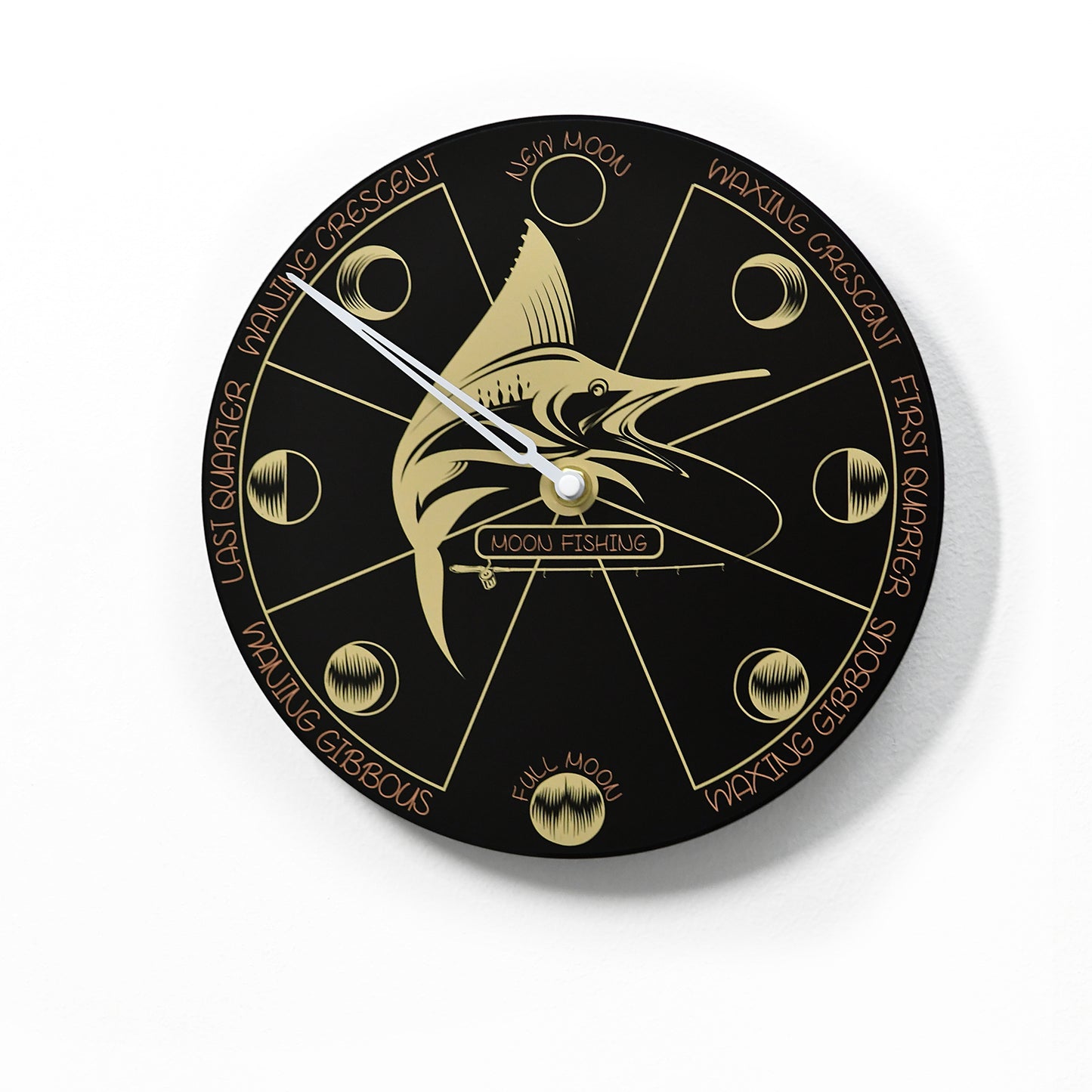 Moon Phase Wall Clock - Lunar Cycle