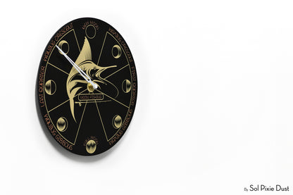 Moon Phase Wall Clock - Lunar Cycle