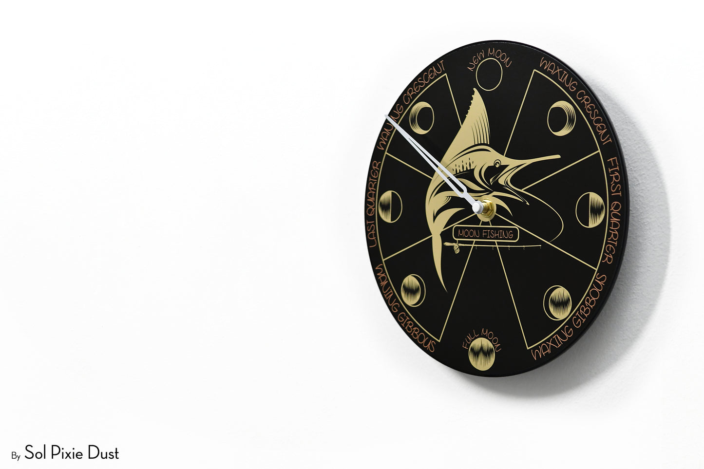 Moon Phase Wall Clock - Lunar Cycle