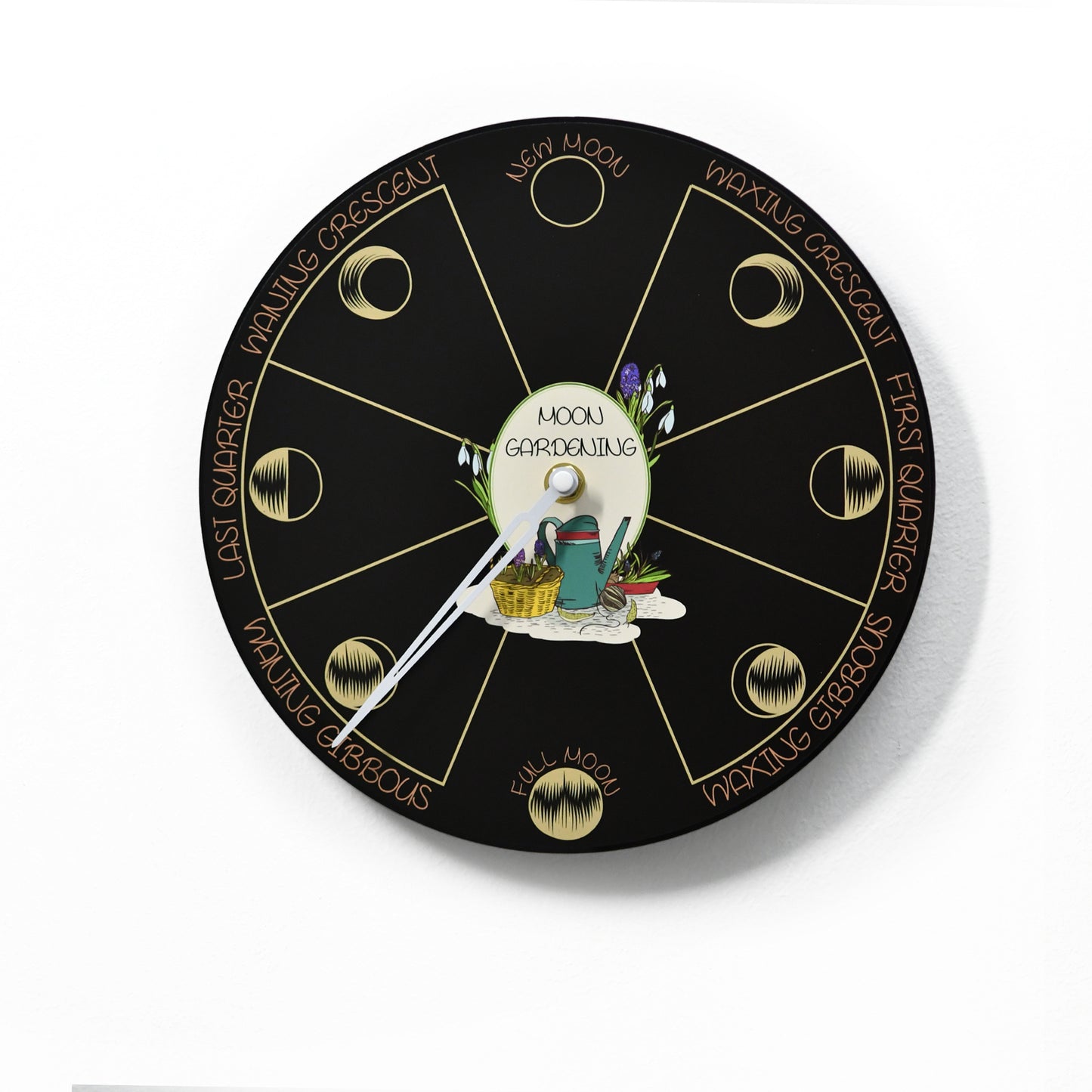 Moon Phase Wall Clock - Lunar Cycle