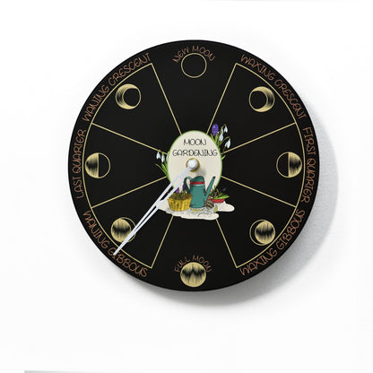 Moon Phase Wall Clock - Lunar Cycle