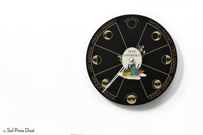 Moon Phase Wall Clock - Lunar Cycle