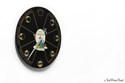 Moon Phase Wall Clock - Lunar Cycle