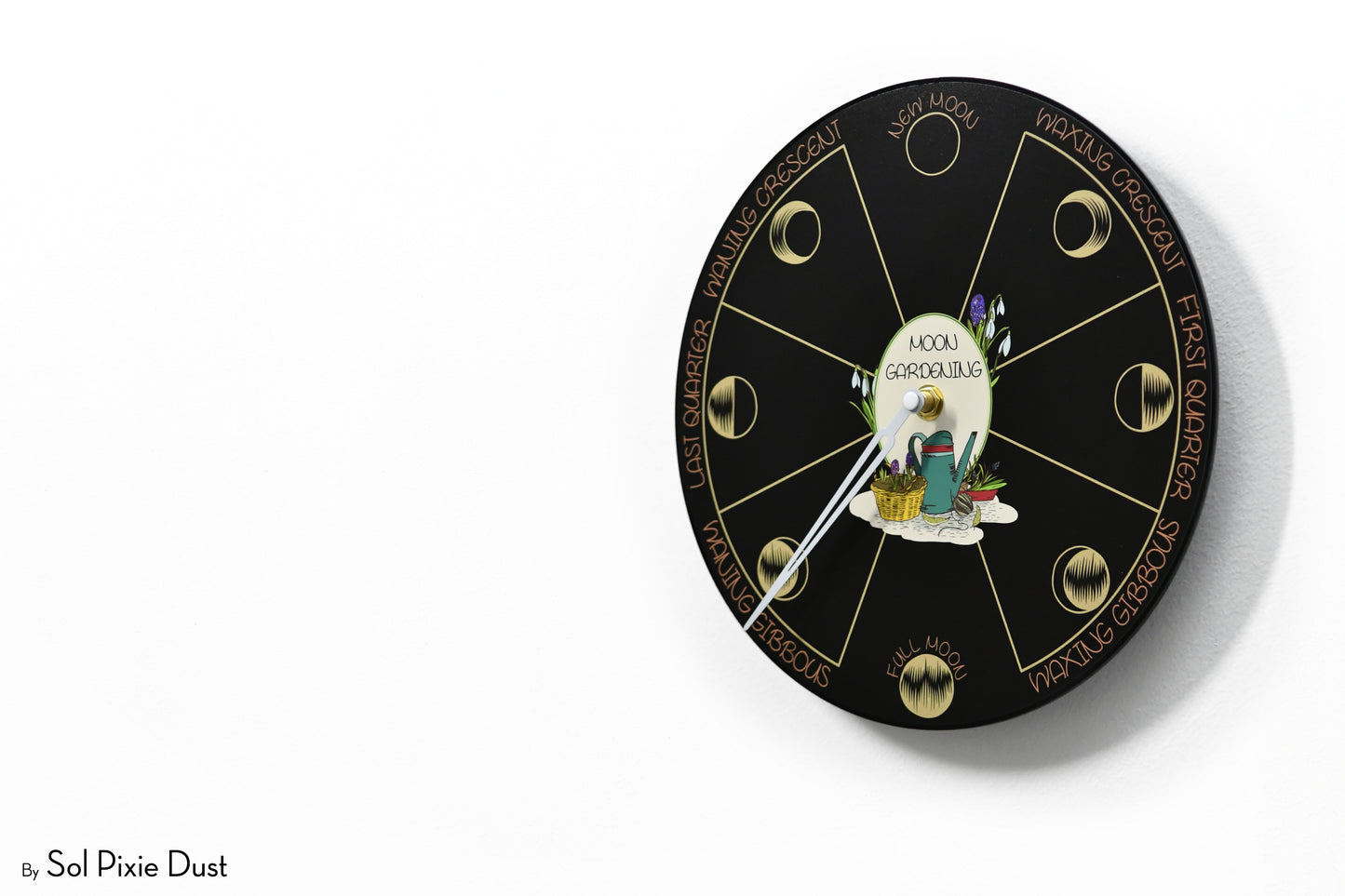 Moon Phase Wall Clock - Lunar Cycle