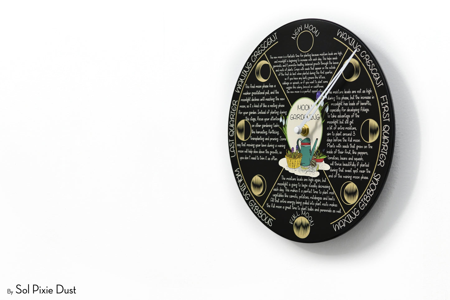 Moon Phase Wall Clock - Lunar Cycle