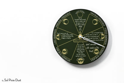 Moon Phase Wall Clock - Lunar Cycle