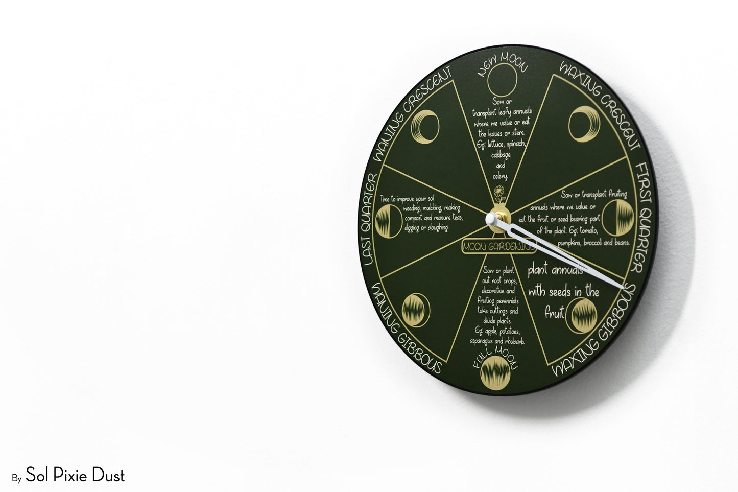 Moon Phase Wall Clock - Lunar Cycle