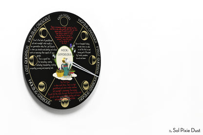 Moon Phase Wall Clock - Lunar Cycle