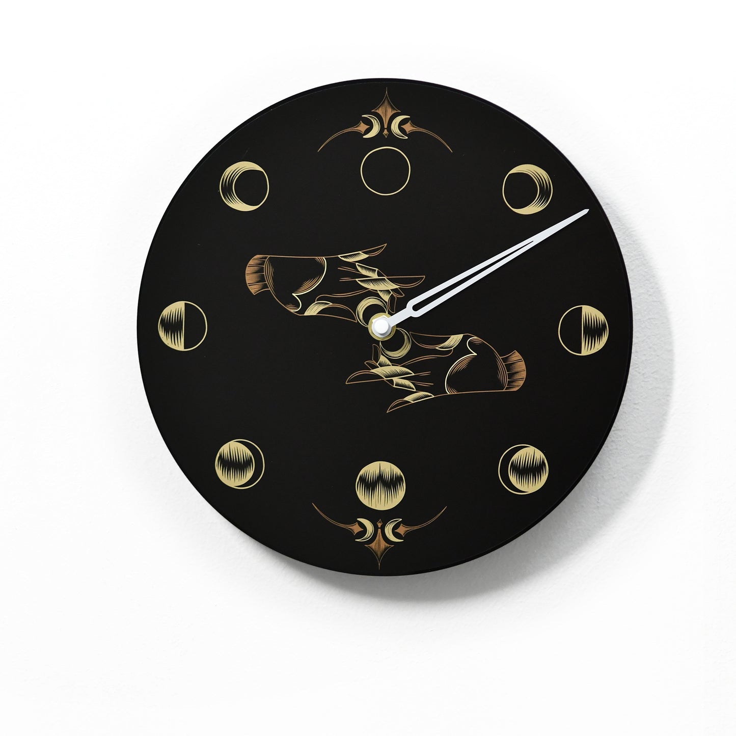 Moon Phase Wall Clock - Lunar Cycle