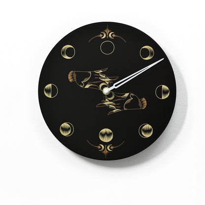 Moon Phase Wall Clock - Lunar Cycle