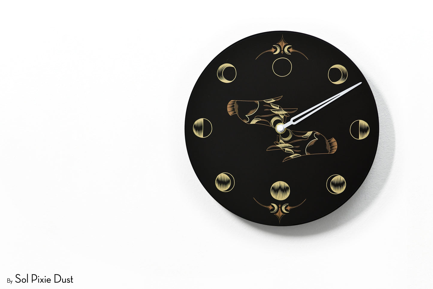 Moon Phase Wall Clock - Lunar Cycle