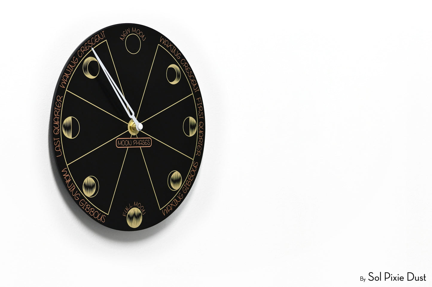 Moon Phase Wall Clock - Lunar Cycle