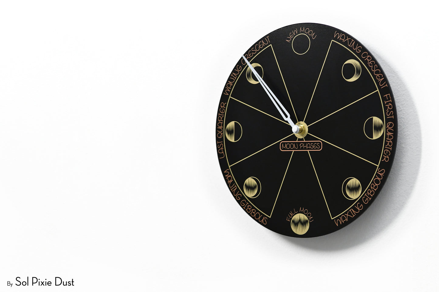 Moon Phase Wall Clock - Lunar Cycle