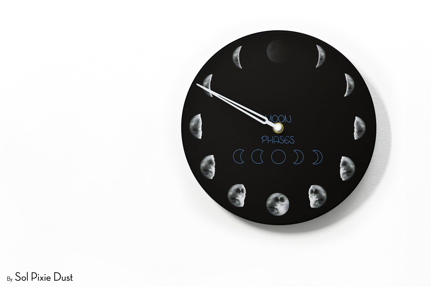 Moon Phase Wall Clock - Lunar Cycle