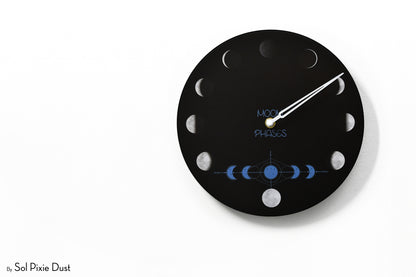 Moon Phase Wall Clock - Lunar Cycle