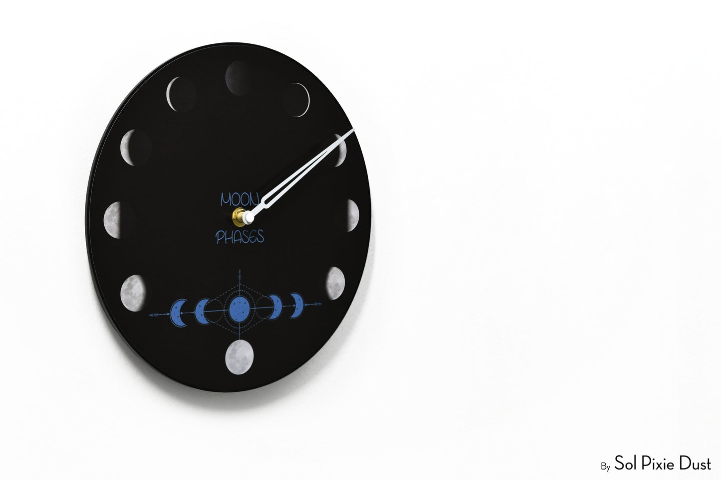 Moon Phase Wall Clock - Lunar Cycle