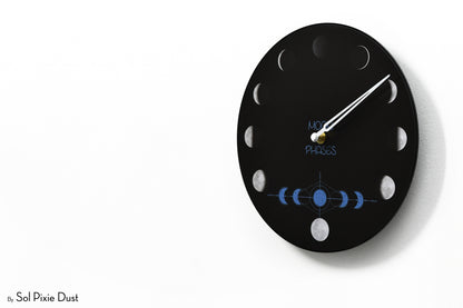 Moon Phase Wall Clock - Lunar Cycle