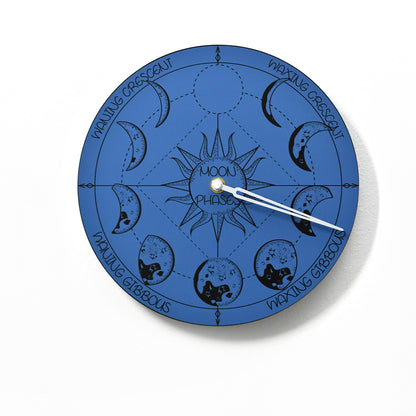 Moon Phase Wall Clock - Lunar Cycle