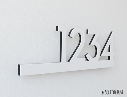 Underline House Numbers - LED Signs with Name / Address
