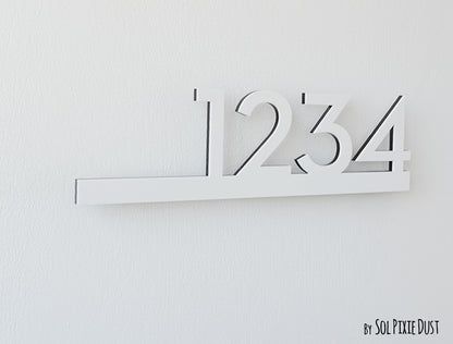 Underline House Numbers - LED Signs with Name / Address