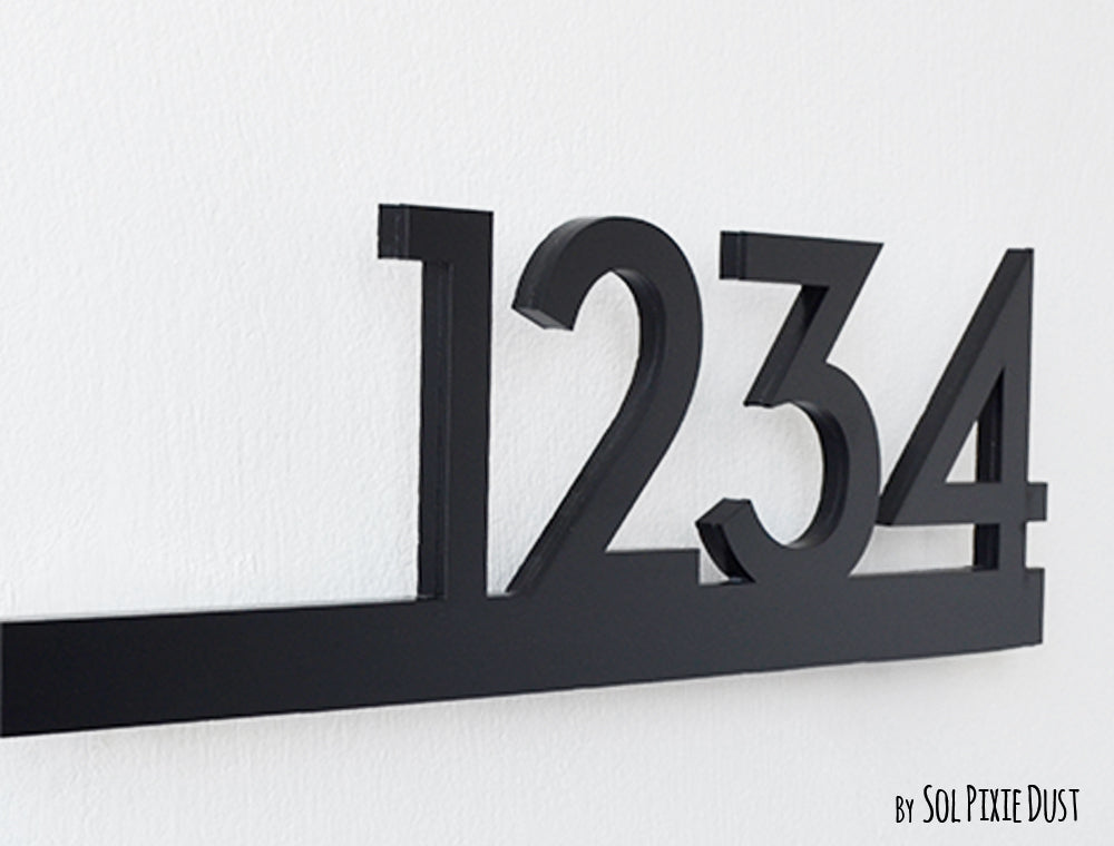 Underline House Numbers - LED Signs with Name / Address
